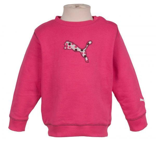 Puma baby girls infants casual pinkbrown crew jogger tracksuit set age 1218 m