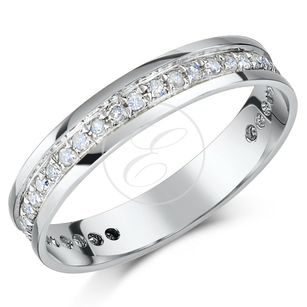 9ct White Gold Diamond Eternity Ring 0.15ct,Quarter Carat 