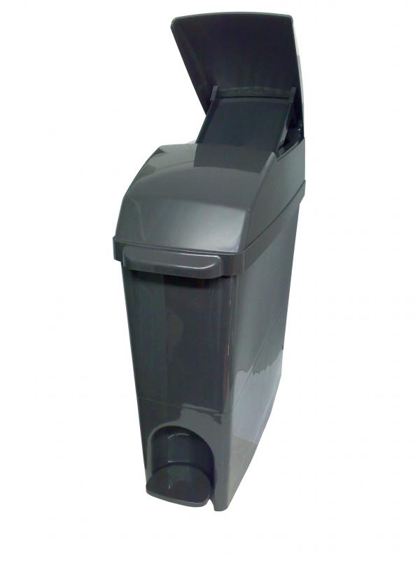 GREY Classic Sanitary Waste Bins Ladies +LINERS Feminine Hygiene Unit