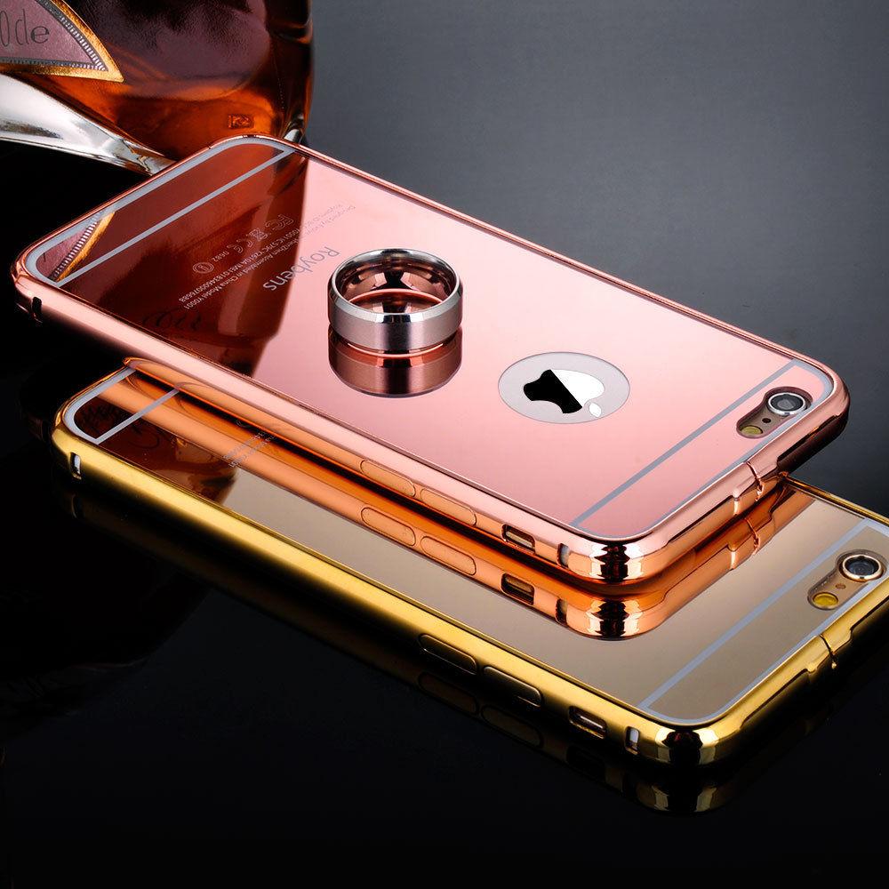 Luxury Aluminum Ultrathin Mirror Metal Case Cover for Apple iPhone