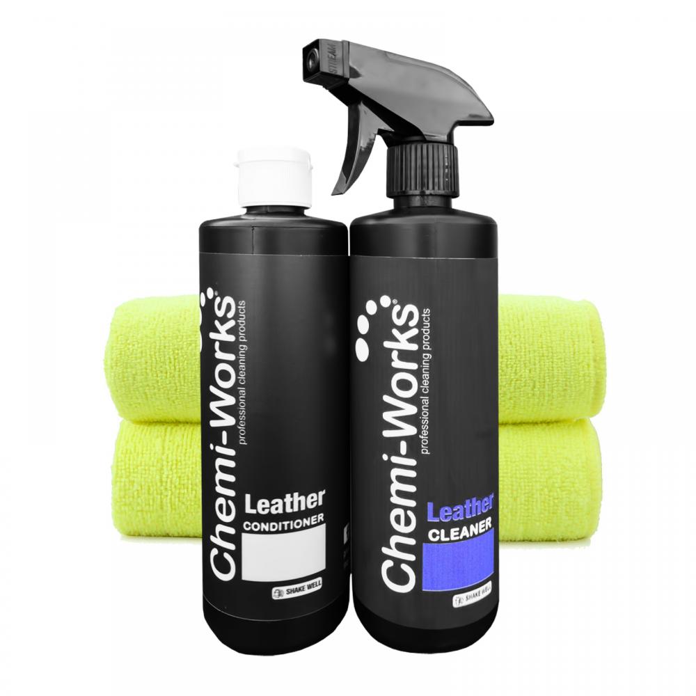 Professional Leather cleaner 500ml and conditioner 500ml Car Valeting