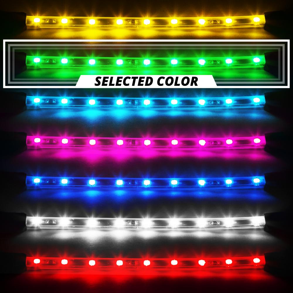 8pc GREEN LED UNDER CAR LIGHTS TRUCK SUV NEON LIGHTING KIT USA FAST