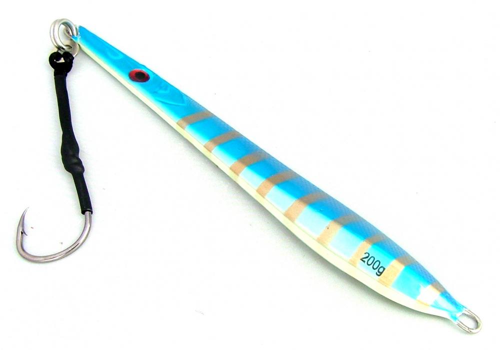 Chomp Fishing Lures Deep Water Kingfish Knife Jigs 200g x 5 Lures