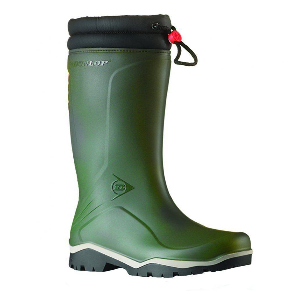 Dunlop Blizzard Warm Green Fleece Lined Padded Collar Wellington Boots eBay