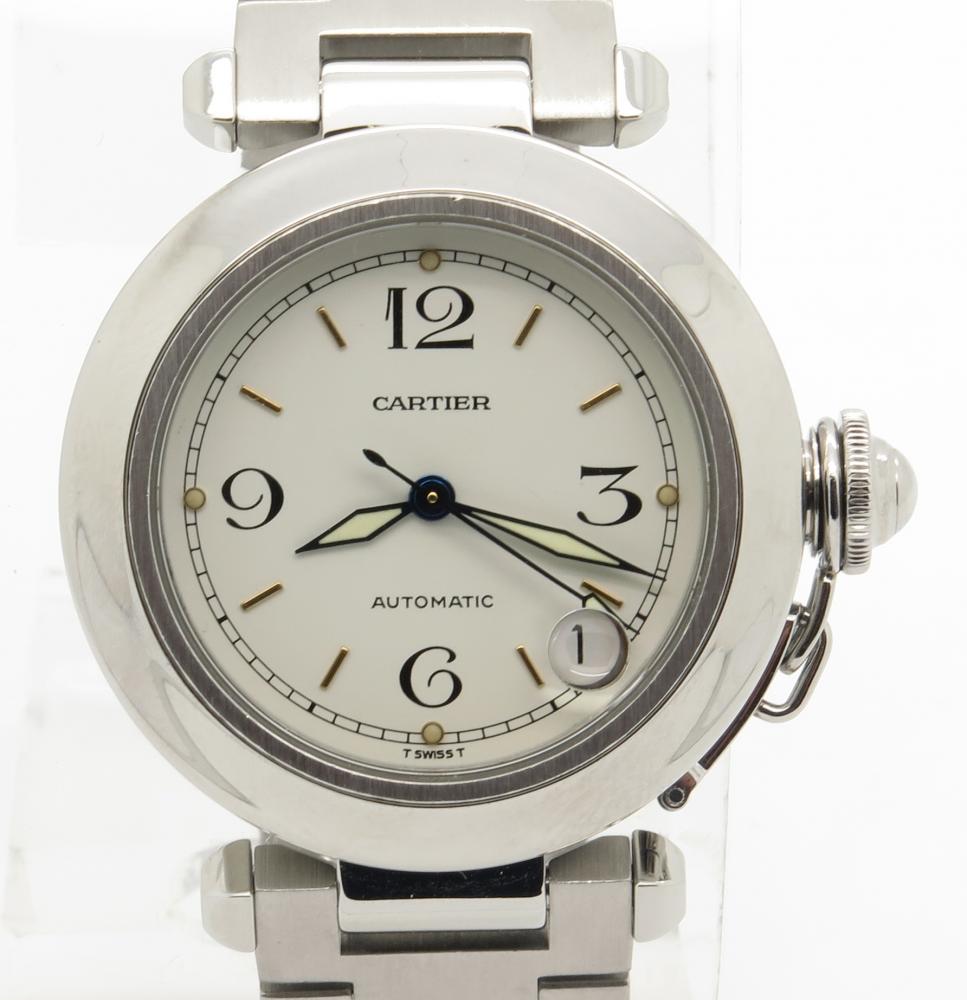 Cartier Pasha C 2324 Stainless Steel Automatic 35mm Watch W Date