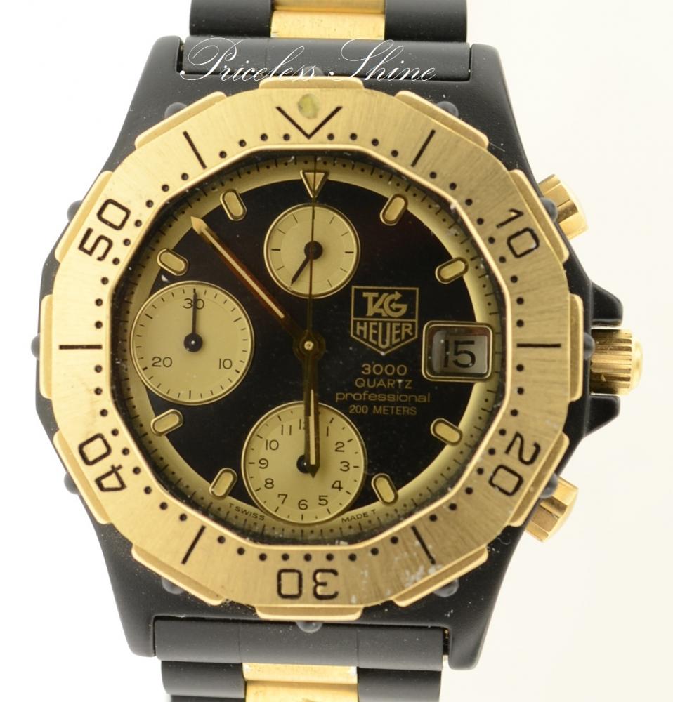 tag heuer 3000 professional gold plated