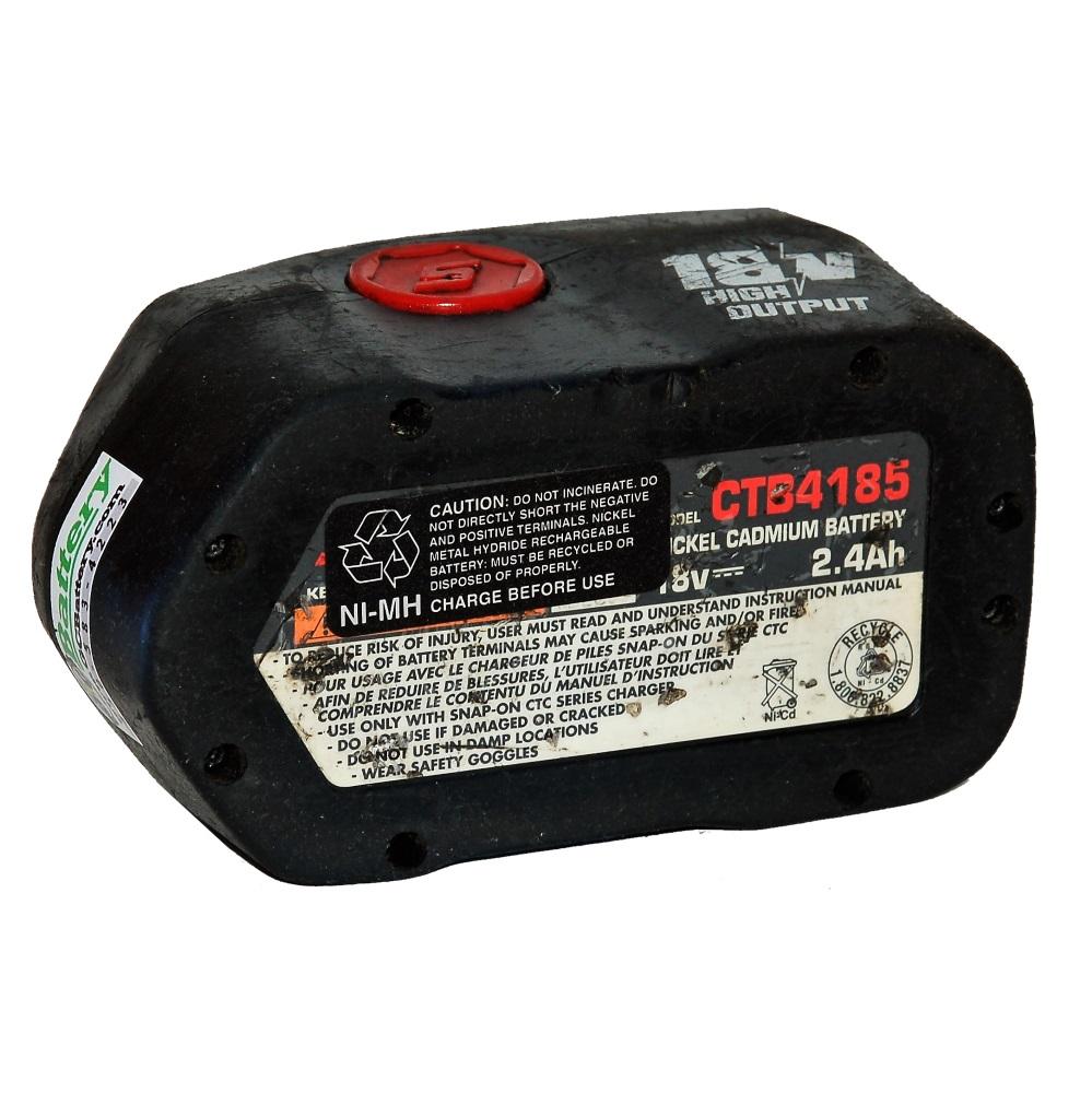 SnapOn 18 Volt CTB4185 Battery UPGRADED & Rebuilt with TENERGY 3.0Ah