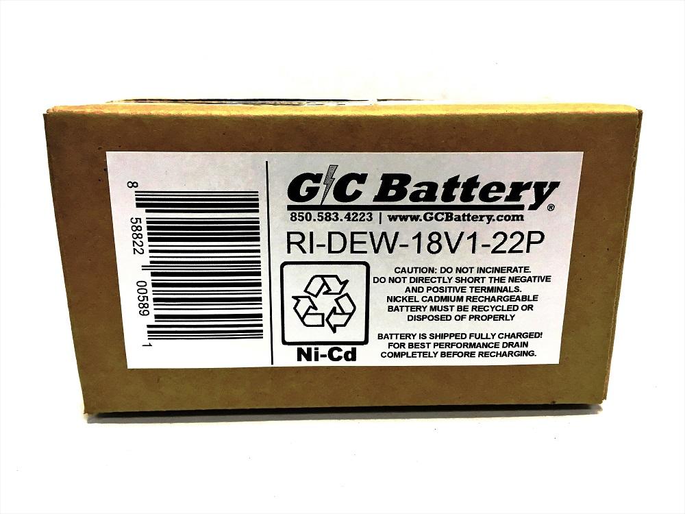 Dewalt 18v Xrp Dc9096 Battery Replacement Internals Tenergy 2 2ah Nicd Pvc Cells Ebay