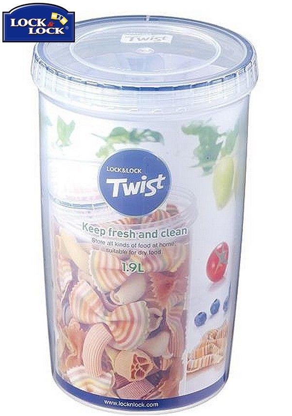 Lock & Lock Round Twist Lid Food Storage Plastic 100 Airtight