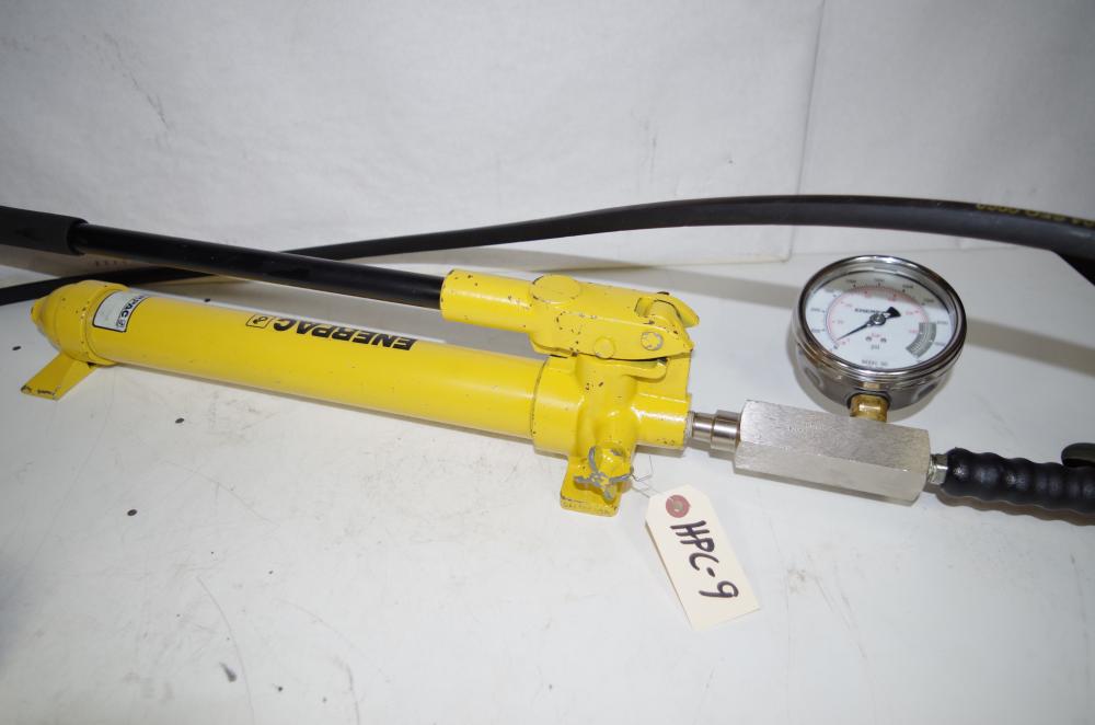ENERPAC HYDRAULIC HAND PUMP P39 10,000PSI & RCH121 12TON CYLINDER HPC
