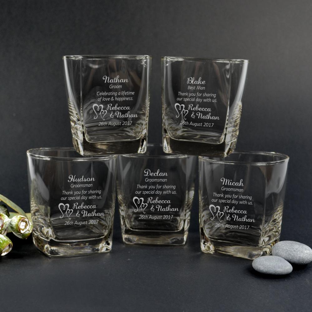 groomsmen whiskey glasses