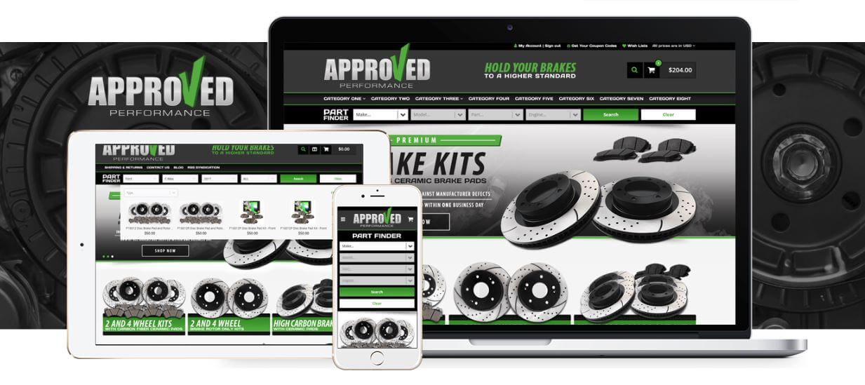 web design for auto parts