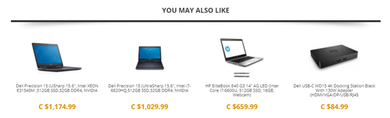 Frooition cross sell example