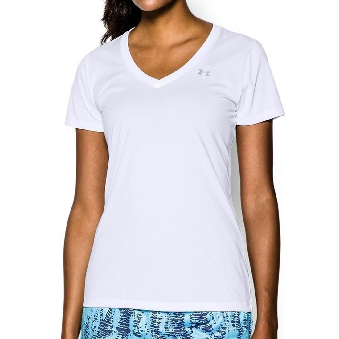 under armour white v neck t shirt