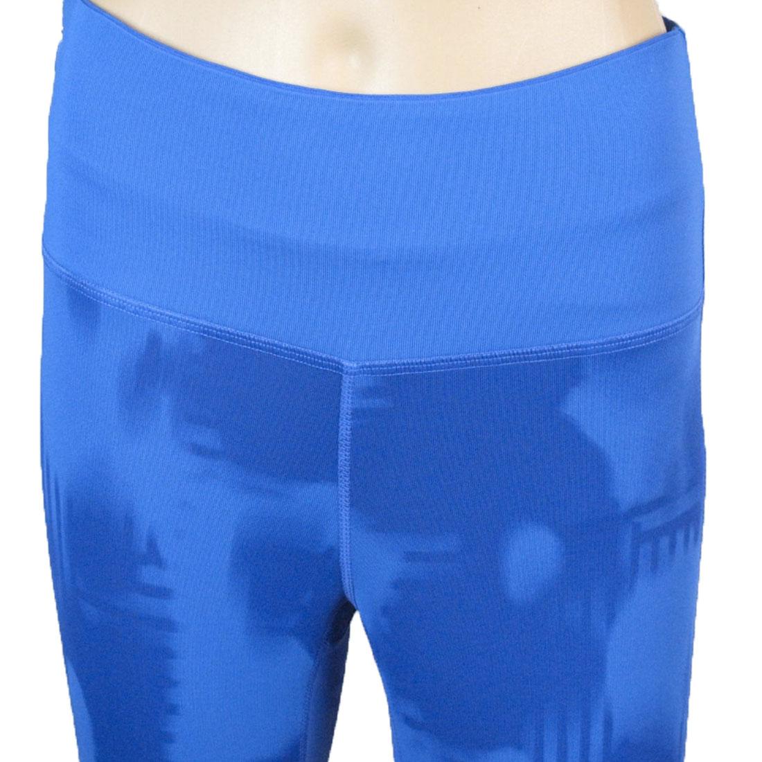 ASICS Running Tights Womens Blue Splash fuzeX Graphic 7//8 Ladies Sports Pants