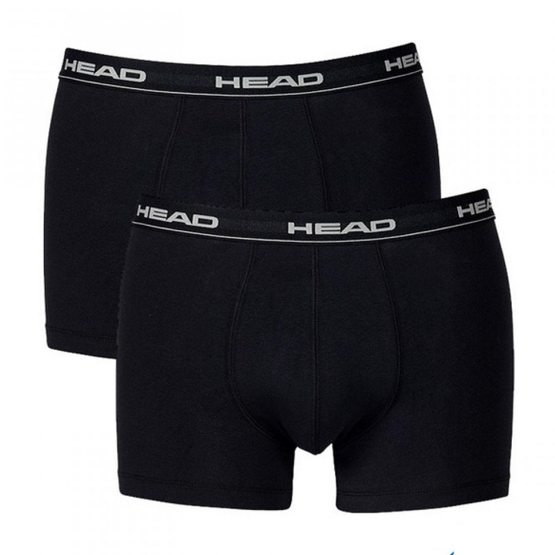 HEAD Mens 2 Pack Mens Boxer Shorts Sports Gym Workout