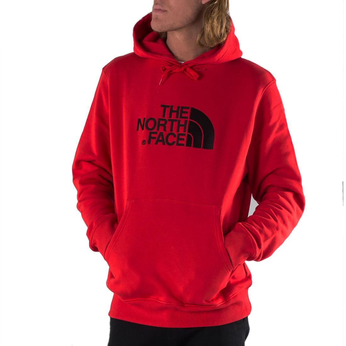 The North Face Mens Drew pico media cúpula Sudadera Con Capucha Suéter Rojo  Clásico Bordado | eBay