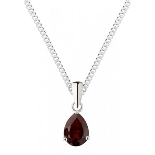 garnet necklace pendant