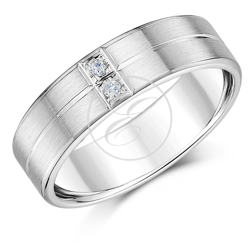 Palladium Wedding Ring 950 Diamond Men's 6mm Ring | eBay