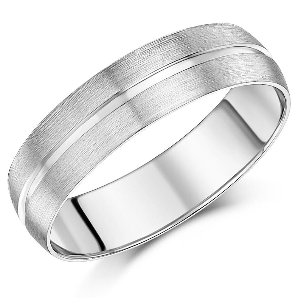 Palladium Wedding Ring Men's patterned 6mm Ring eBay