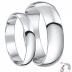 His & Hers 4&6 mm Rings 9ct White Gold Wedding Bands Men's & Ladies Ring Set 1
