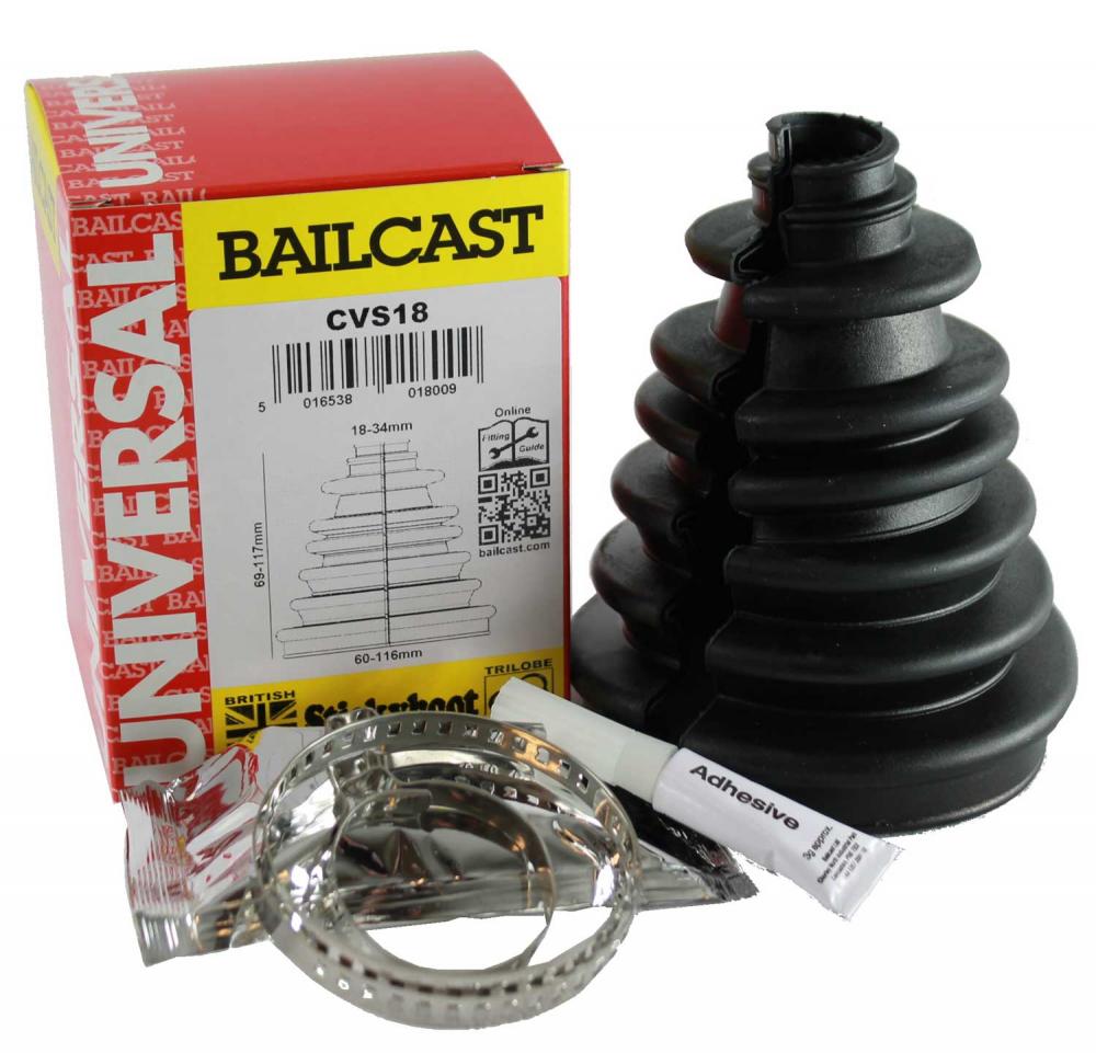 Universal Split CV Drive Shaft Boot Kit By Bailcast CVS18 No Dismantling Needed