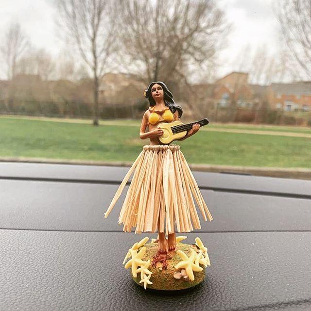 hula girl in car