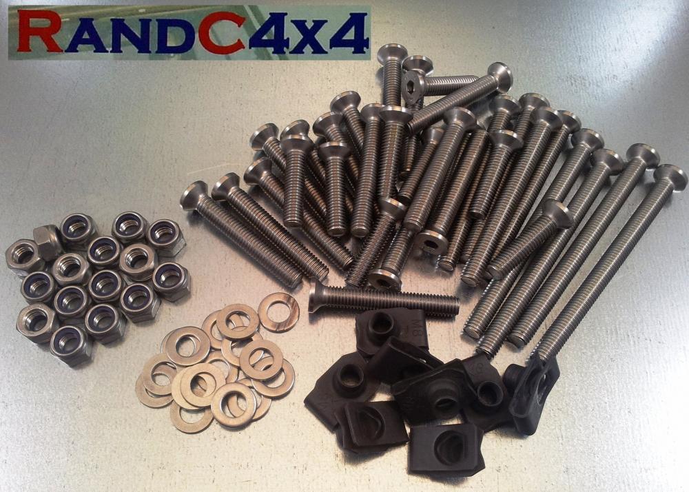 1133 Land Rover Defender 110 County Stainless Steel 4 Door Hinge Bolts Kit Csw Ebay 6907