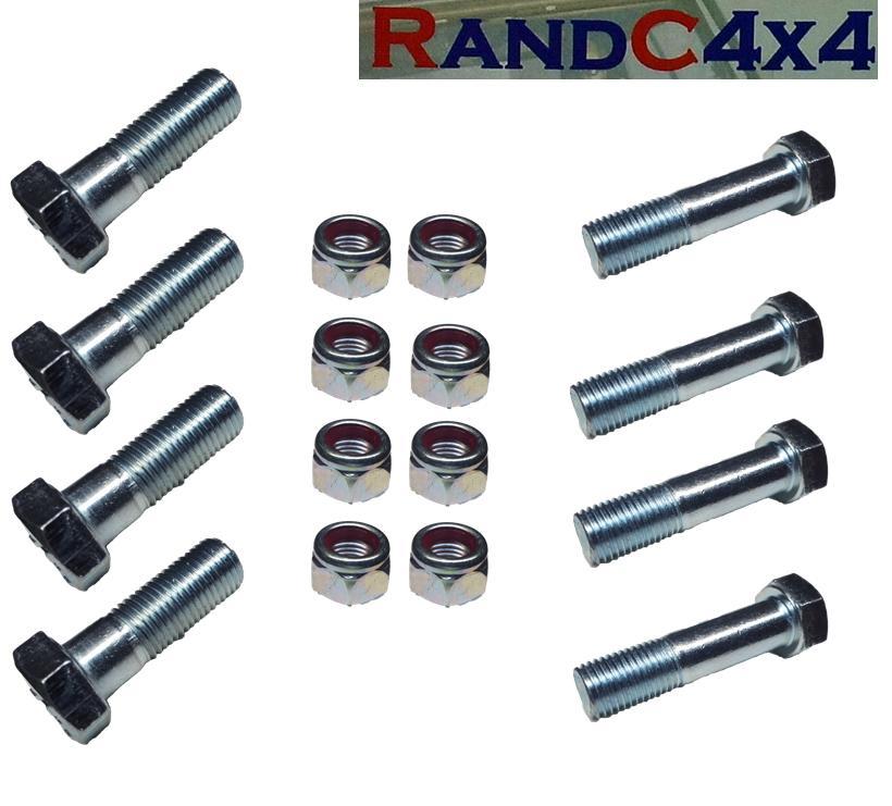 PB4.4 Land Rover Defender Discovery 1 & 2 Prop Shaft Nut & Bolt Kit x8