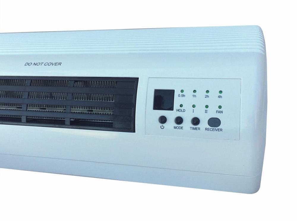 WHITE Timer Remote Control wall mounted electric FAN PTC Heater