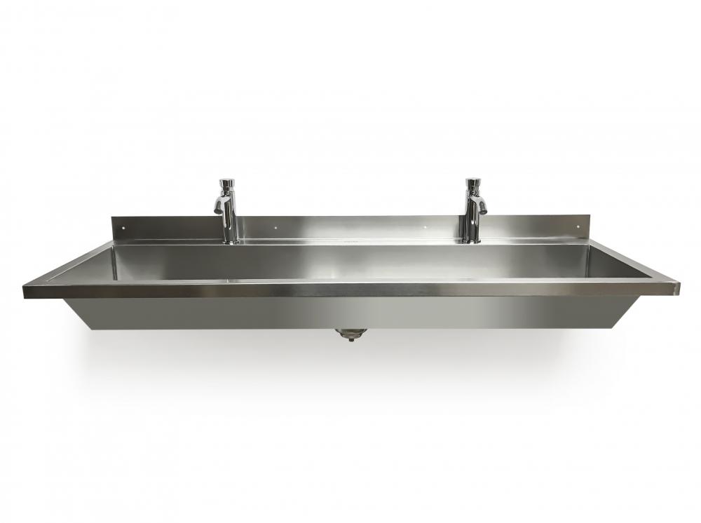 Squid 1200 Trough Hand Wash Sink Push Mixer Taps Stainless Steel Wall Mounted Ba 604220225931 - Wall Mounted Trough Sink Uk Squid 1200 Trough Hand Wash Sink Push Mixer Taps Stainless Steel Wall Mounted Ba 604220225931 - Wall Mounted Trough Sink Uk