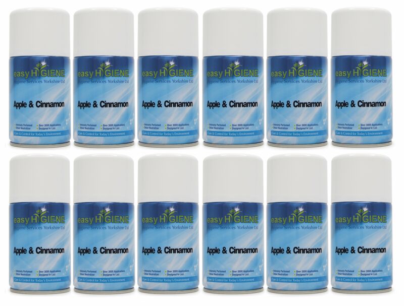 12 x 270ml airTECH APPLE & CINNAMON Auto Automatic Air Freshener Aerosol Refills eBay