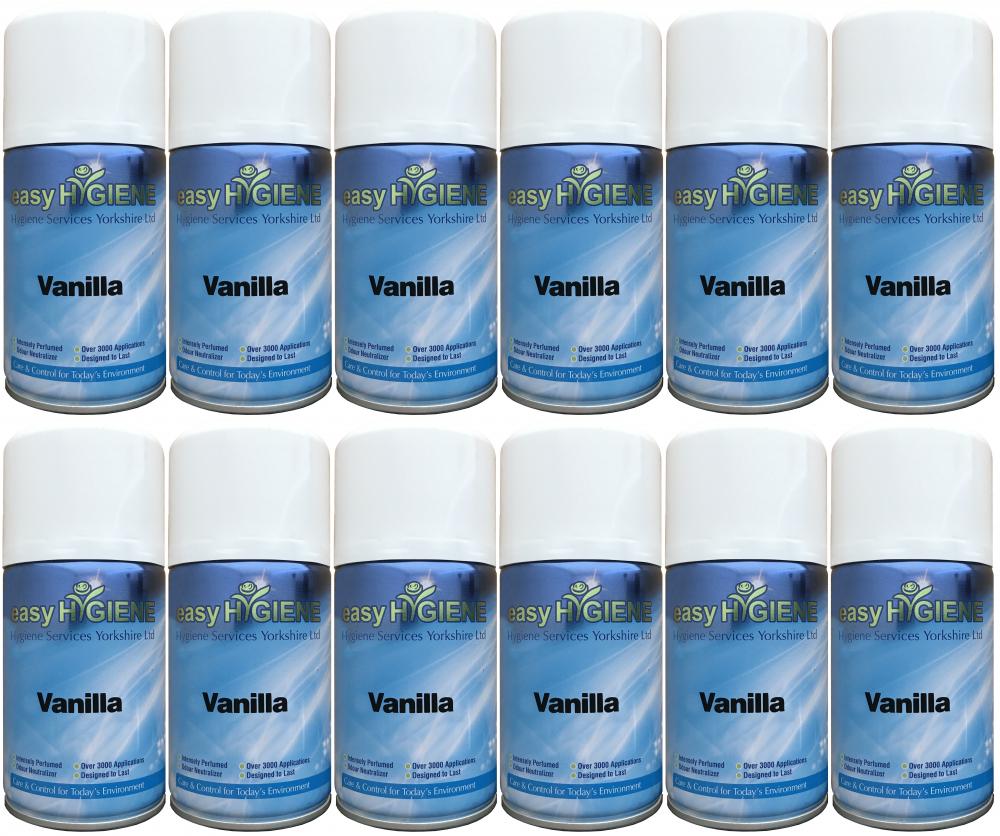 12 x 270ml VANILLA Auto Automatic Air Freshener Aerosol Refills cans eBay