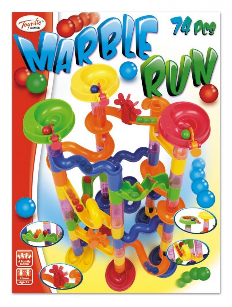 Toyrific Marble Run Game (74 Pieces) Marble Maze Construction Game New