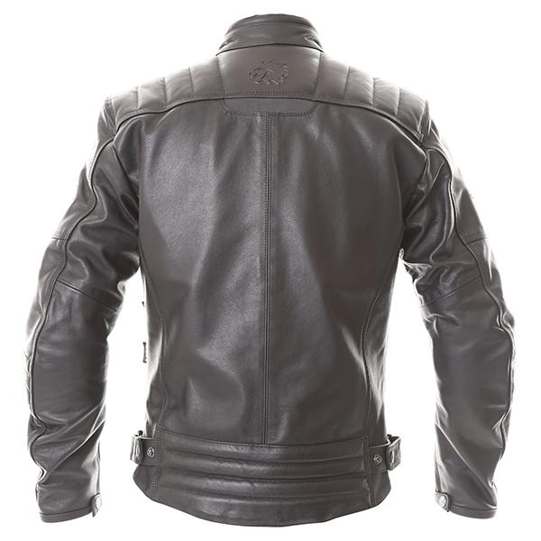 BKS Oakmere Black Leather Motorcycle Jacket Retro Casual Cruiser Cafe ...