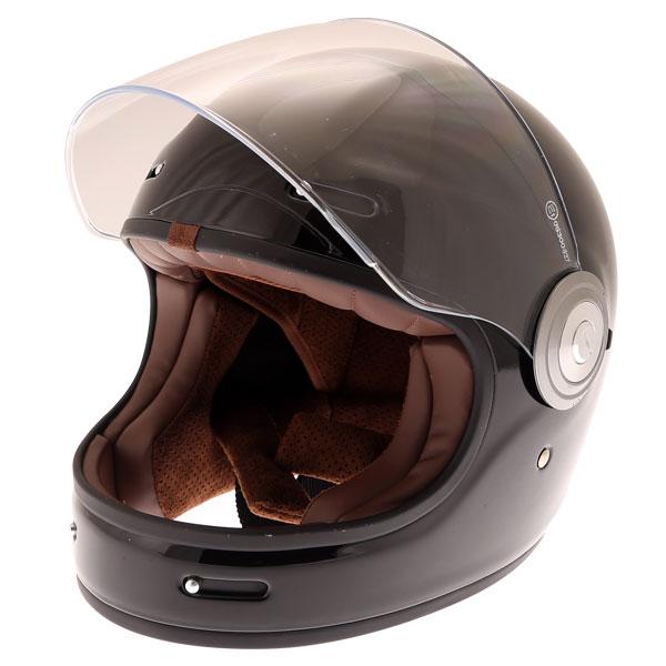 Force Bomber Retro Motorcycle Helmet Biker Full Face Race Cafe Gloss
