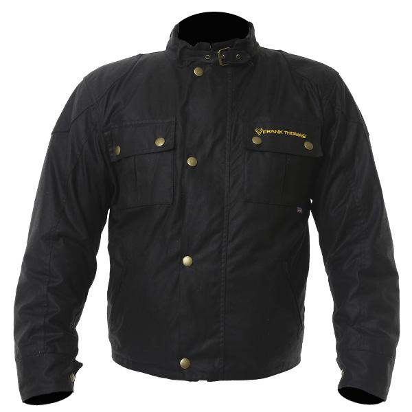 FRANK THOMAS CHESTER BRITISH WAX COTTON MOTORCYCLE JACKET CLASSIC ...