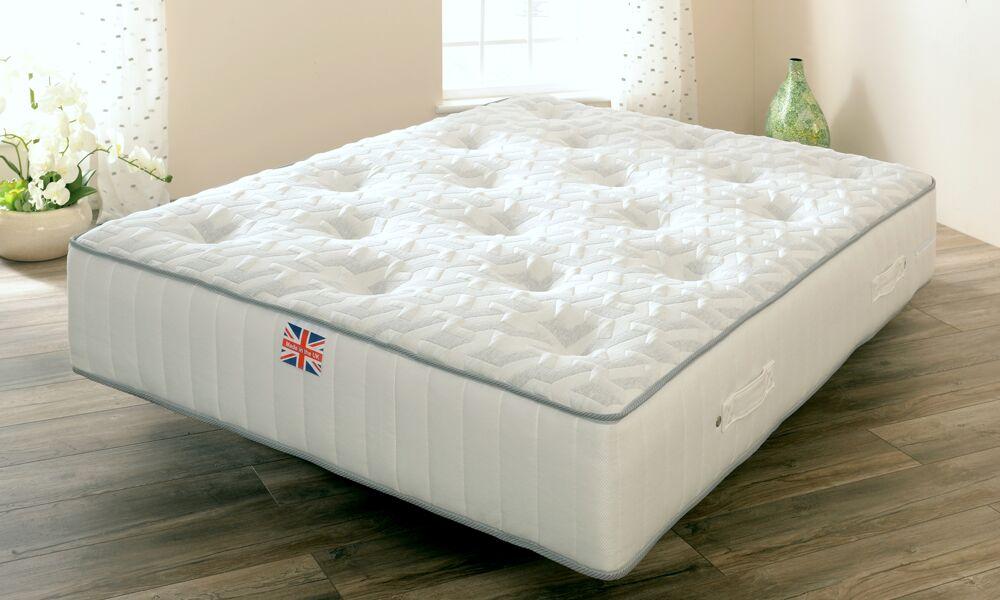 Chester Sprung, Memory Foam and Wool Mattress 3FT 4FT6 5FT