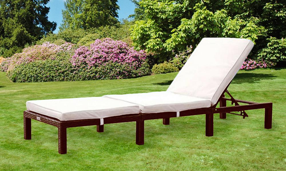 Rattan Day Bed Sun Lounger Recliner Chair Garden Furniture Patio ...