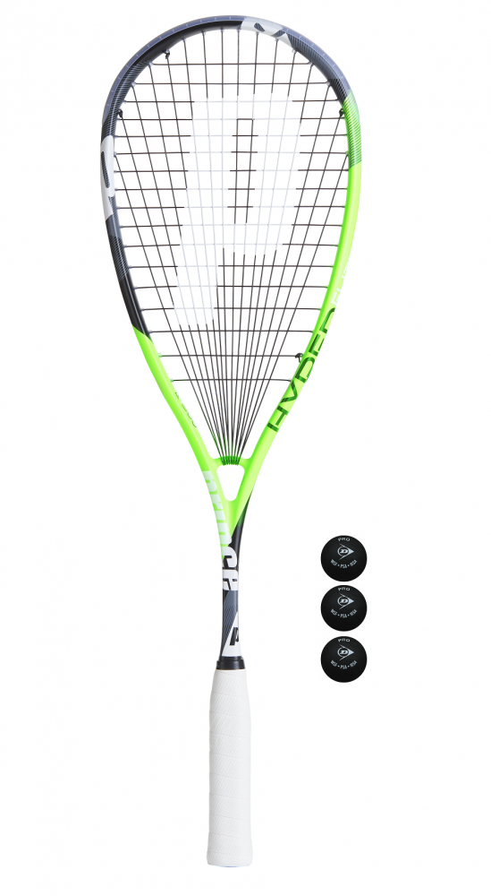PRINCE VORTEX Pro 650 Squash Raquette 3 Dunlop Pro Squash Balls 2019