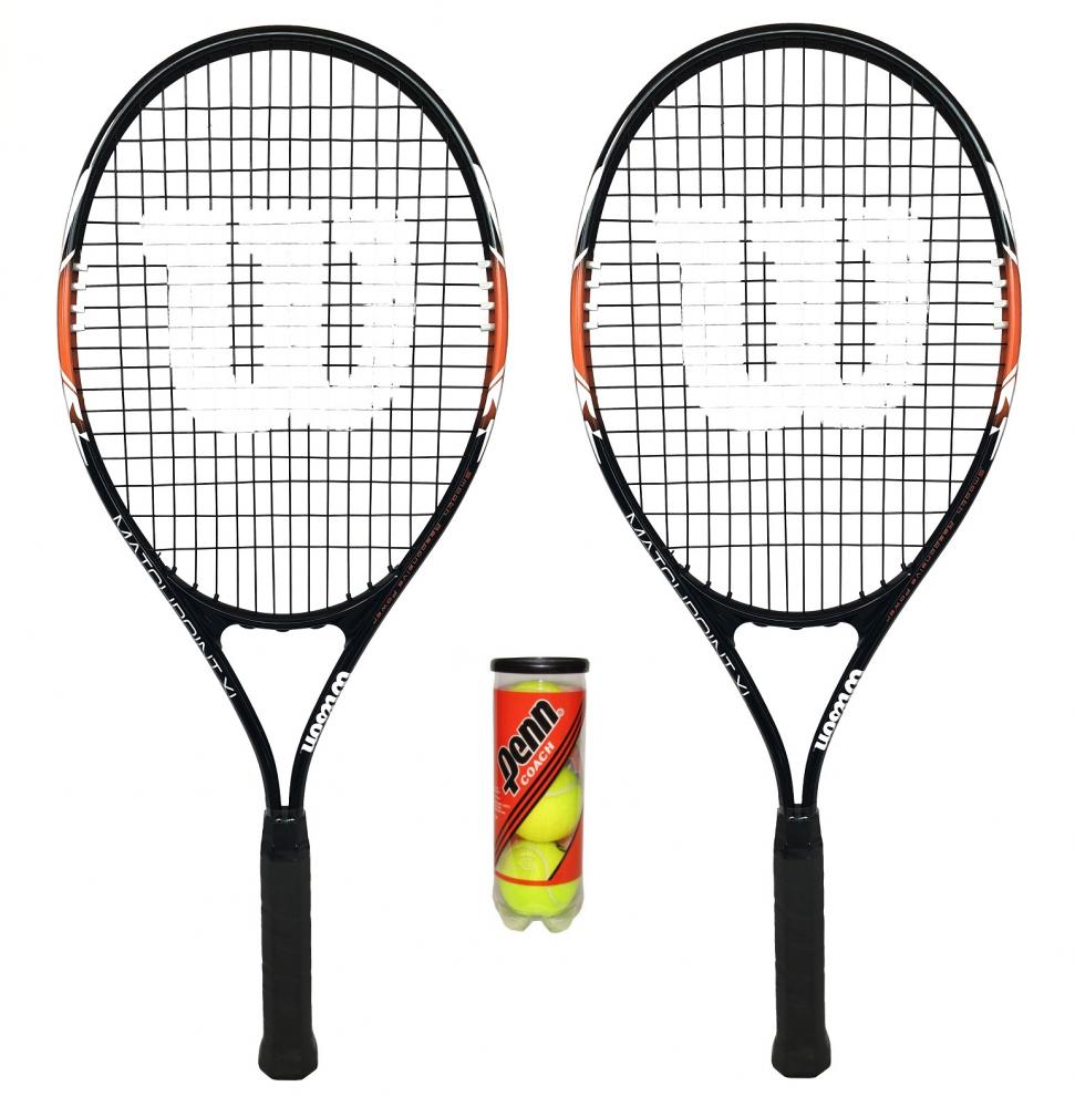 Wilson Matchpoint XL Tennis Racket 3 Balls RRP £60 