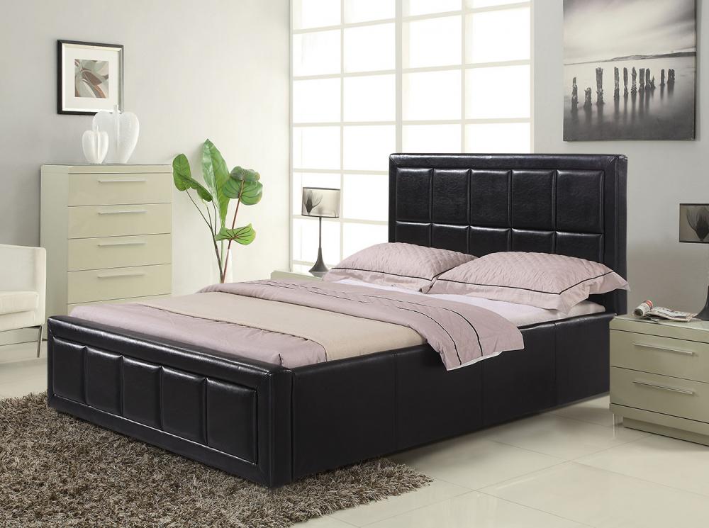 Storage Ottoman Bed Frame With Memory Foam Mattress Heavy Duty