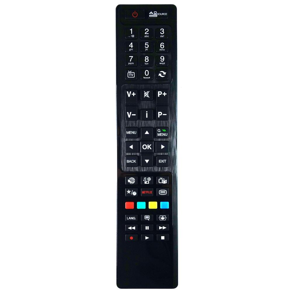 Telecomando Universale RC4848F Per TV Hitachi, Telefunken, Bush - Compatibile Con Modelli LCD LED 3D HD Smart TV - Richiede 2 Batterie AAA