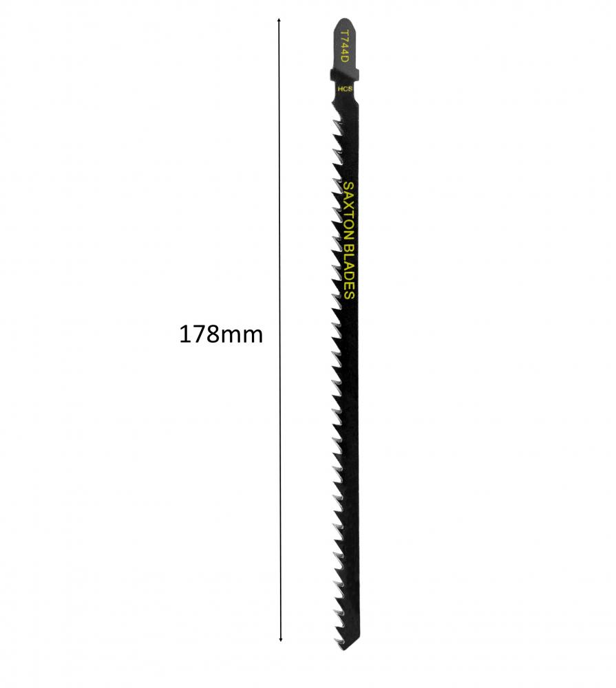 5x Saxton T744D 178mm Extra Long Jigsaw Blades Wood Bosch Makita