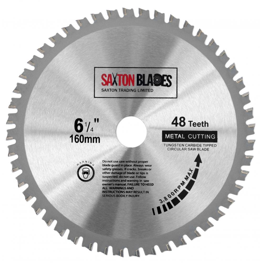 Saxton 160mm TCT Circular Steel Aluminium Metal Saw Blade for Festool ...