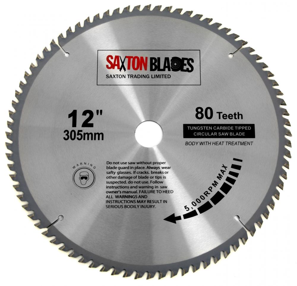 Trend CSB//AP30580 Circular Saw Blade 305mm x 30mm x 80T Alloy Plastic Mitre
