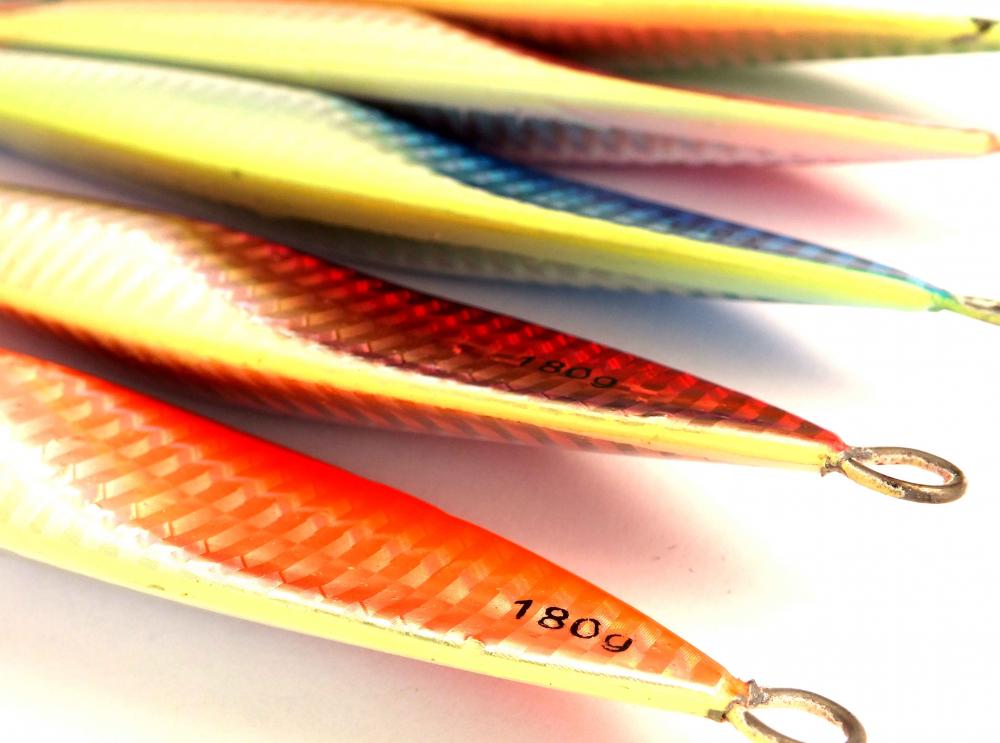 Chomp Fishing Lures Deep Water Kingfish Knife Jigs 180g x 5 Lures