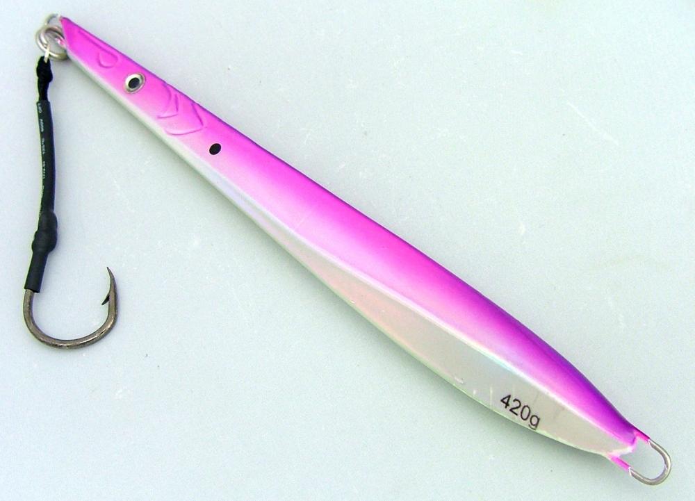 Chomp Fishing Lures Deep Water Kingfish Knife Jigs 420g x 5 Lures