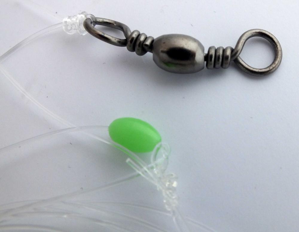 SNAPPER FEATHER FISHING JIG RIGS X 5, STRONG CIRCLE HOOKS, LUMO BEADS ...