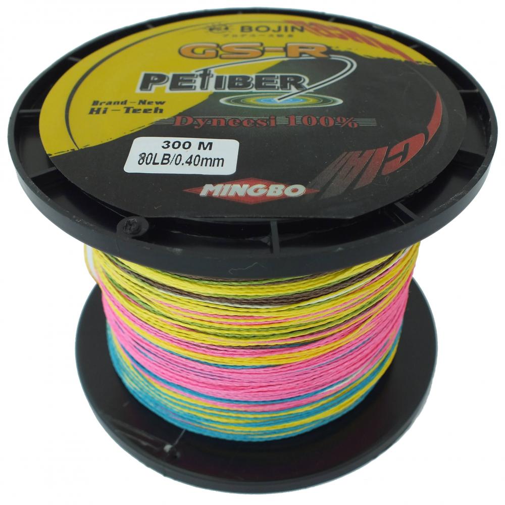 GSR PEFIBER BRAID FISHING LINE 80LB 300M, 5 COLOUR JIGGING 100% UHMWPE ...